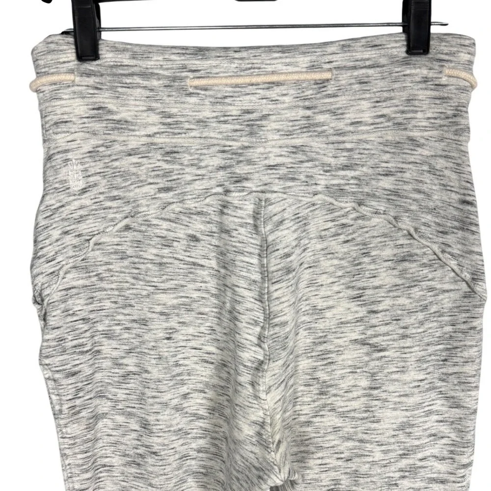 Free People Movement Wild Side Flare Sweatpants Cropped High Rise Heather Gray S
